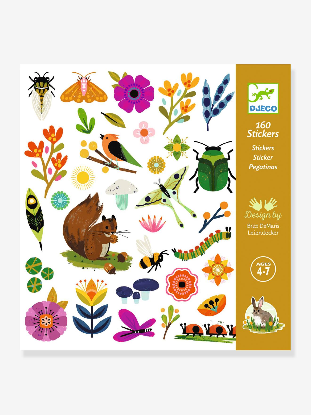 Djeco 160 Sticker GARTEN DJECO - orange