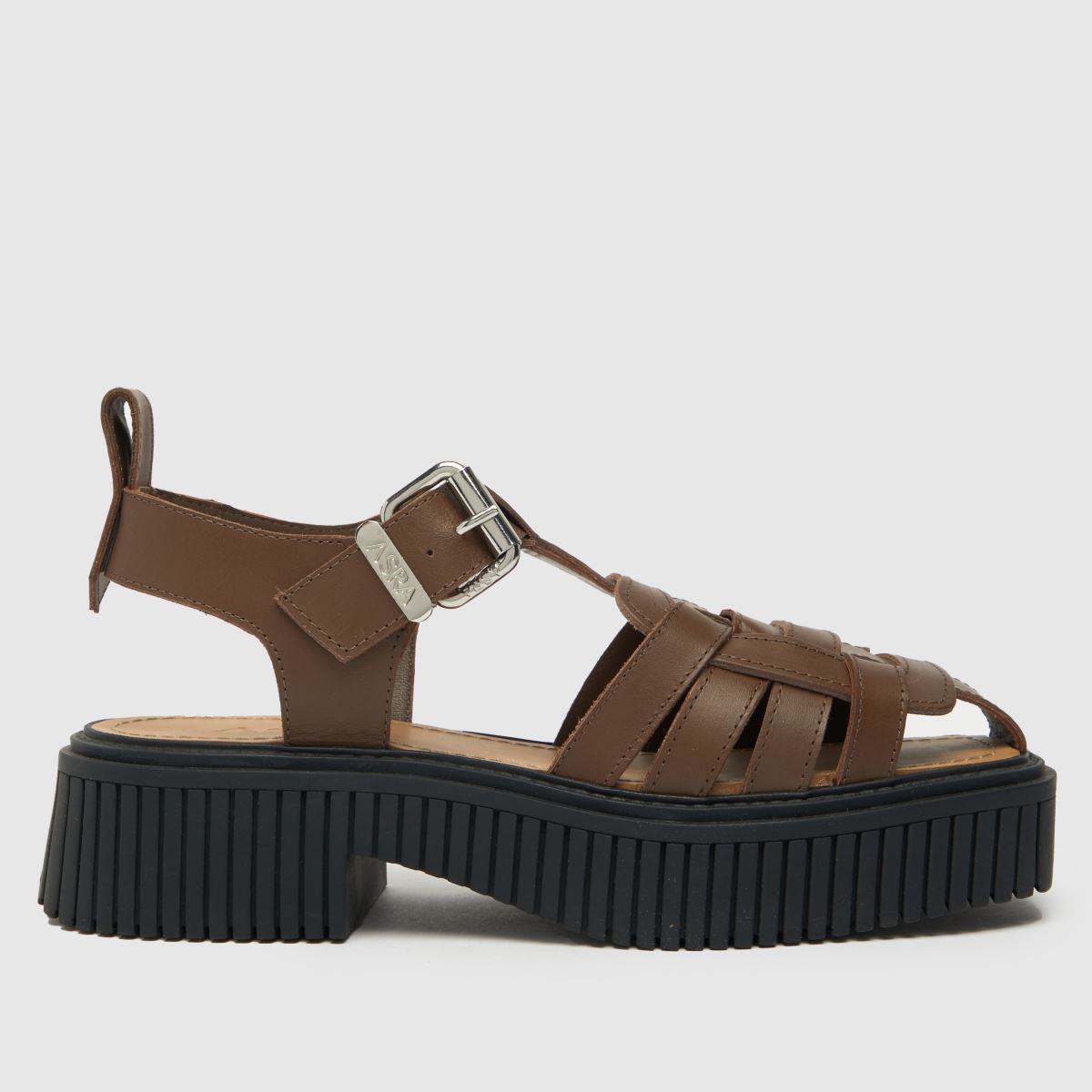 ASRA – Bruna persikofärgade sandaler