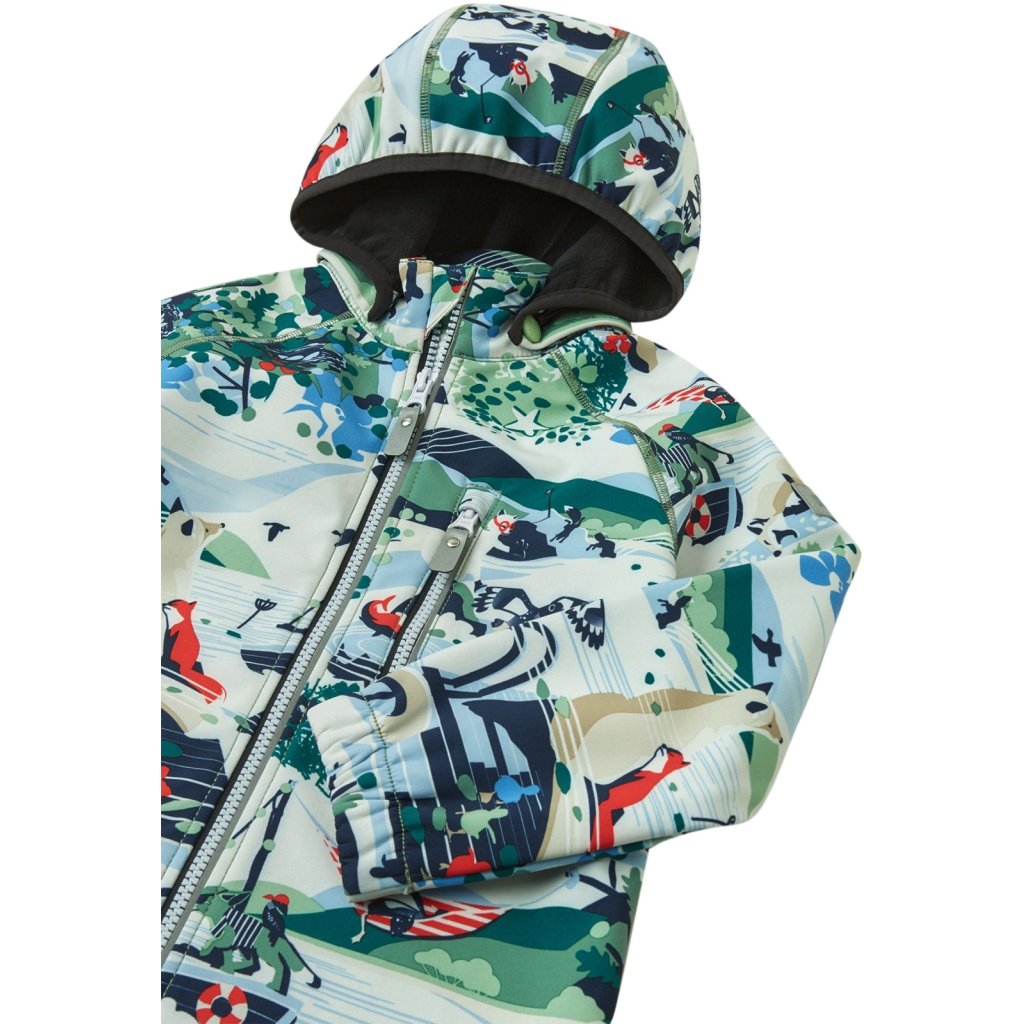 Reima Vantti Green Clay Kinder Softshelljacke