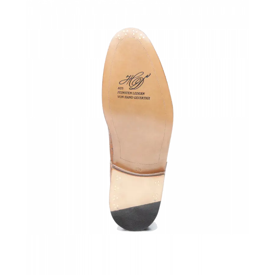 Heinrich Dinkelacker - Businessschuhe Budapester LUZERN FULL-BROGUE AC Kalbsleder - beige