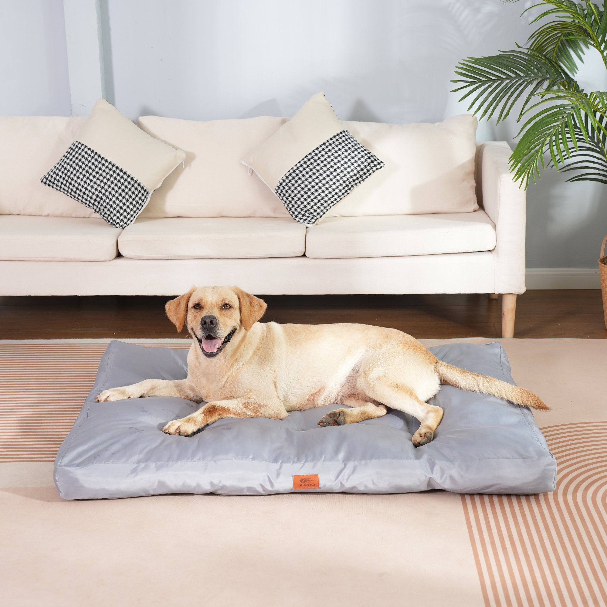 SLPRO Tierbett Hundekissen waschbar wasserdicht für große, mittelgroße Hunde