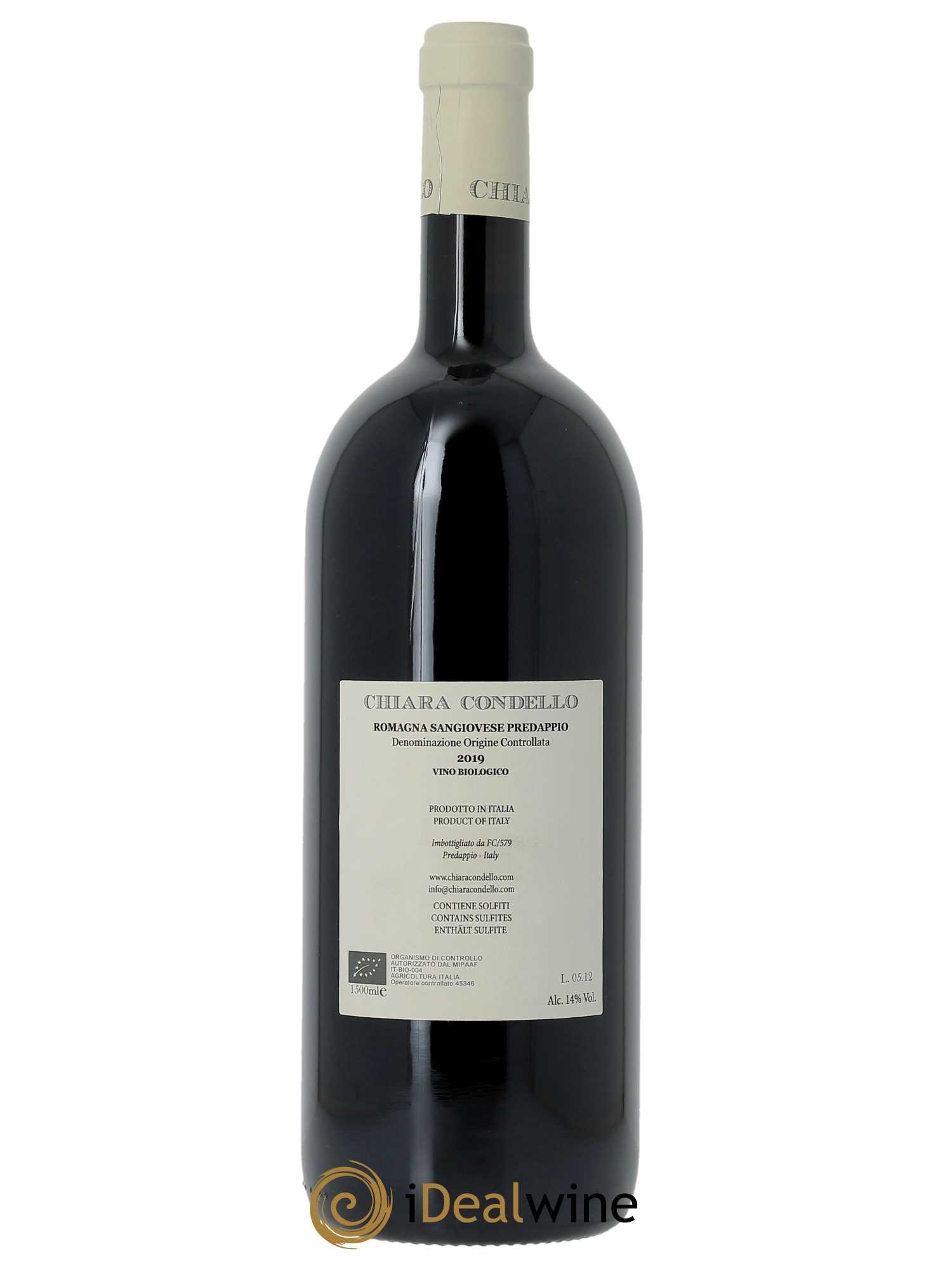 Sangiovese di Romagna Predappio DOC Chiara Condello  2019 - Lot de 1 Magnum