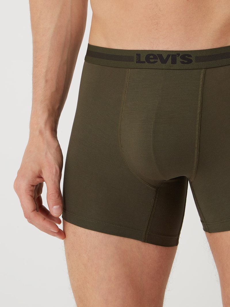 Trunks mit Stretch-Anteil im 2er-Pack in khaki