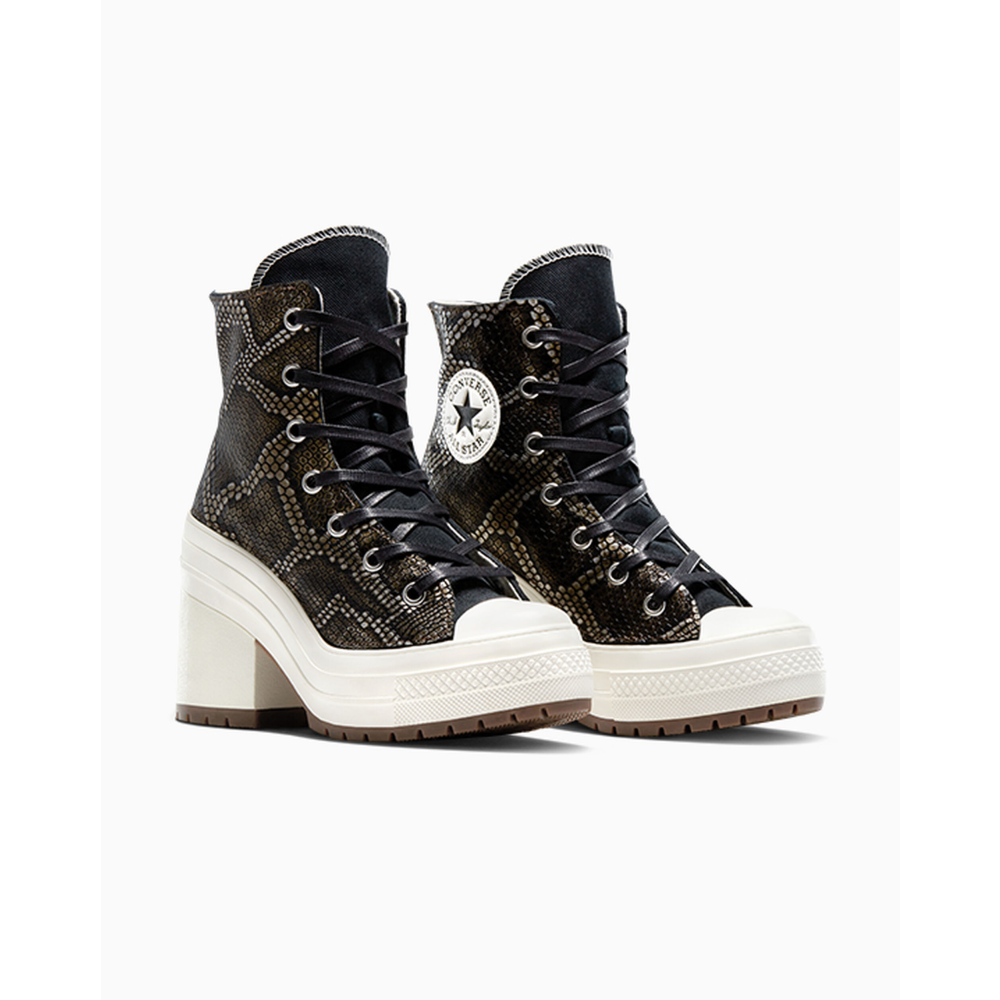 Converse Chuck 70 De Luxe Heel Snakeskin A07917C / schwarz