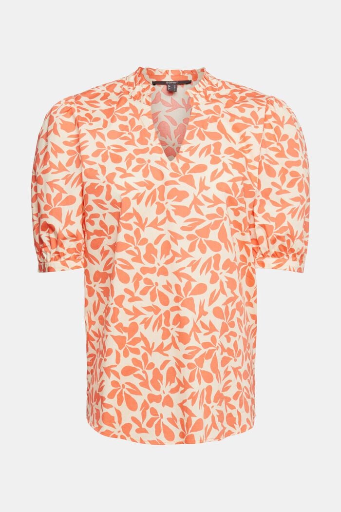 Baumwoll-Bluse mit Print