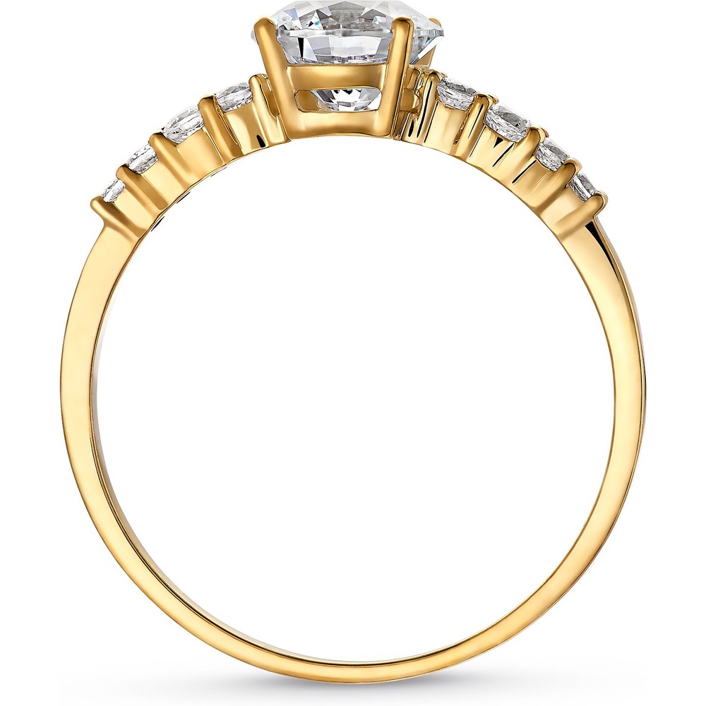 FAVS Bague pour femme 375 Or jaune or jaune Bague
