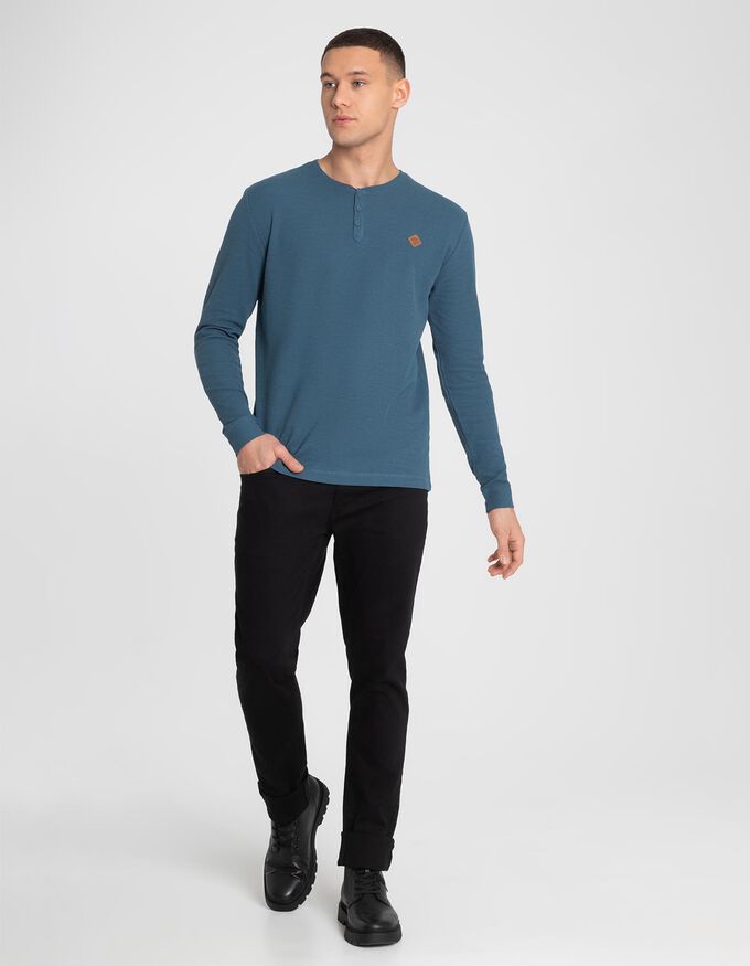 Langarmshirt - Labelpatch
