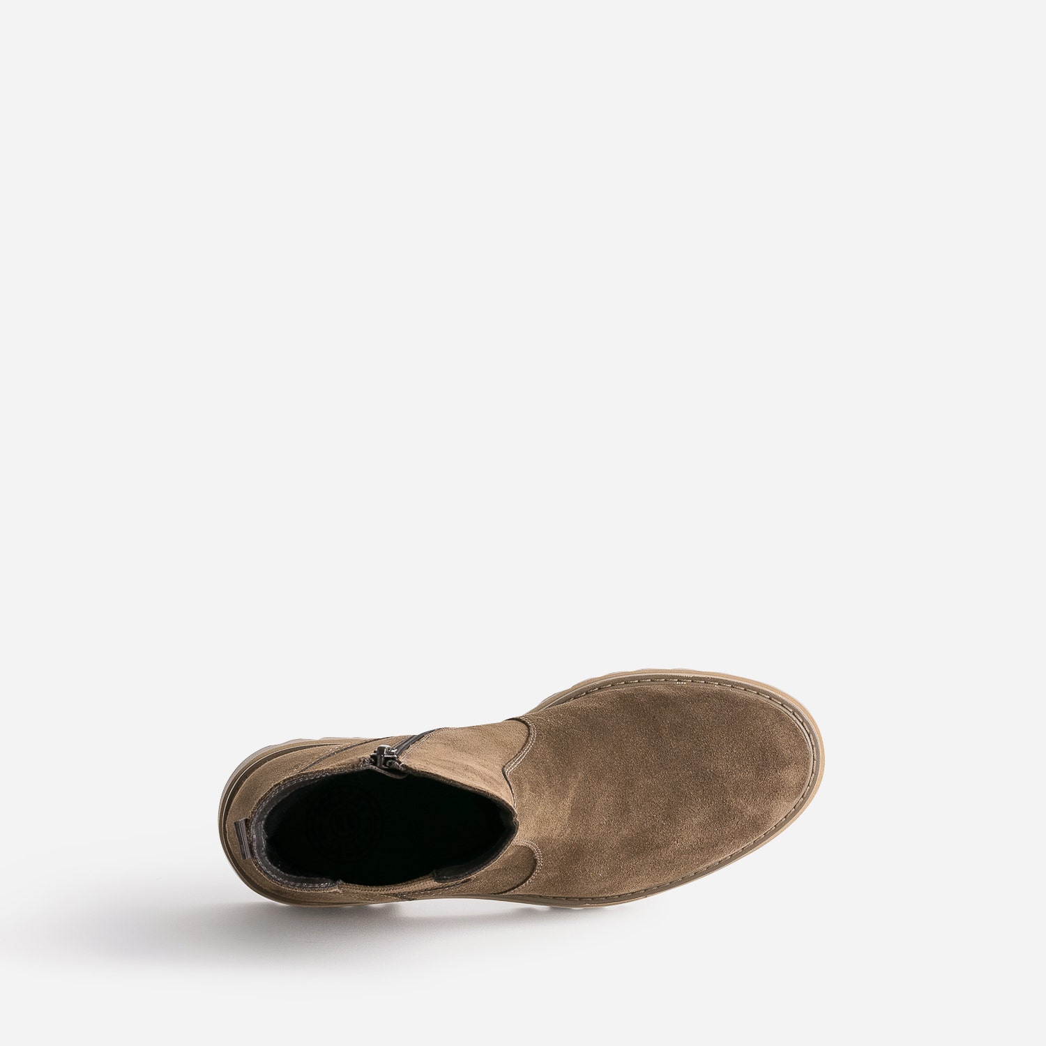 Chelsea boots BUGGY taupe en cuir