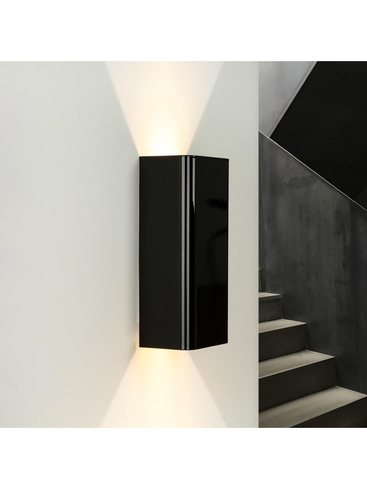 Licht-Erlebnisse Wandlampe in Schwarz Hochglanz günstig kaufen onesize