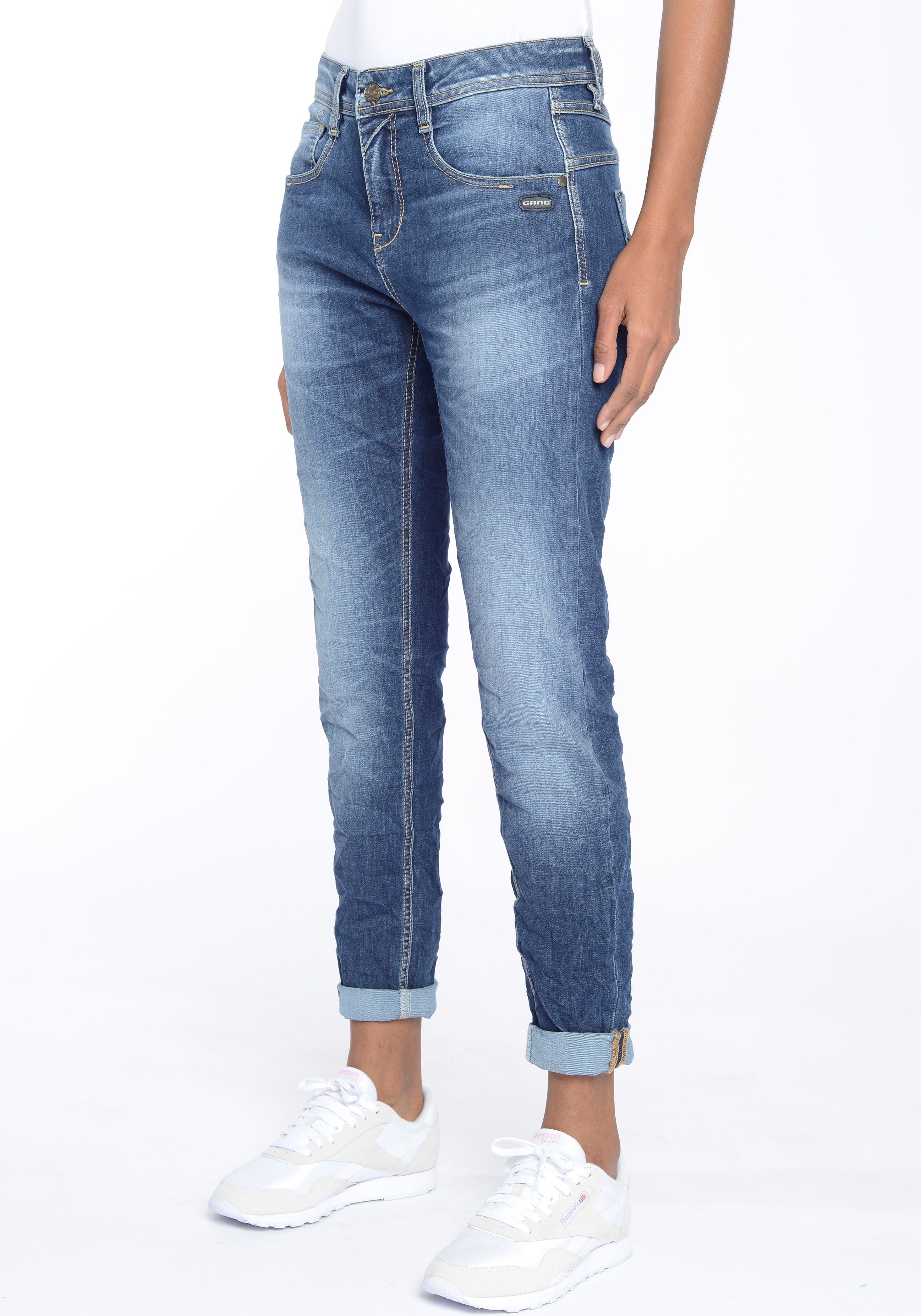 GANG Relax-fit-Jeans 94AMELIE perfekter Sitz durch Elasthan-Anteil
