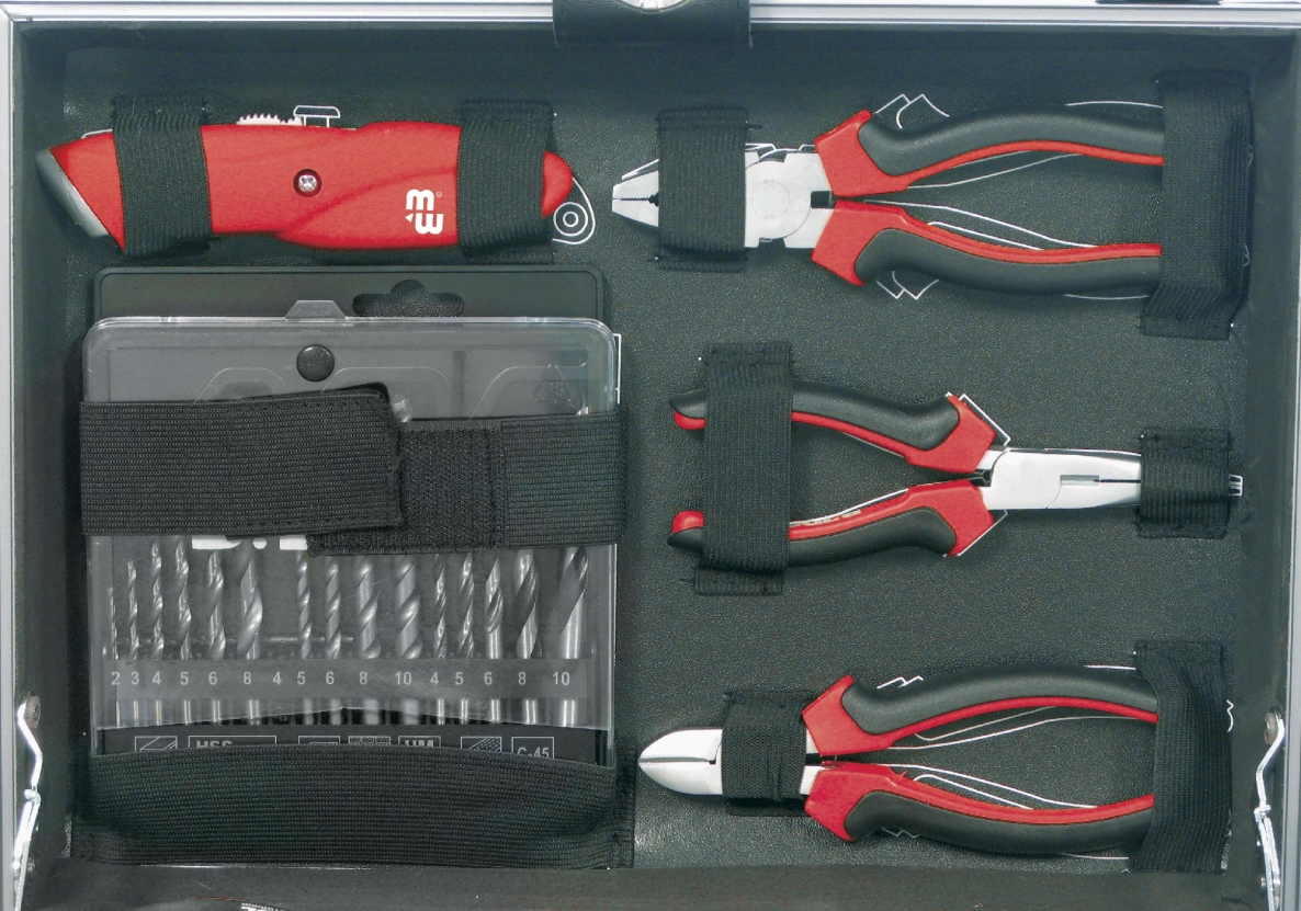 Metal Works 855006908 BTK91A Verktygsväska i Aluminium Fylld 91-delars