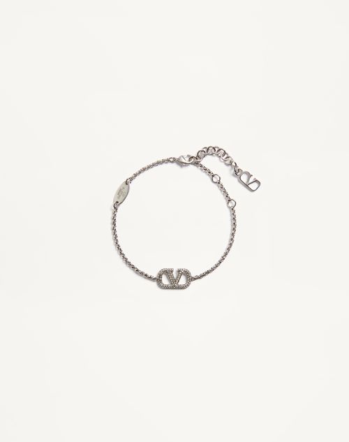 Pulseira exclusiva VLogo em metal e cristais Swarovski®