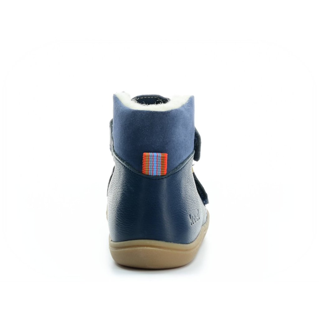 Koel4kids Brandon Tex Wool Blue 06T001.102-110 mit Wolle gefütterte Winterbarfußschuhe