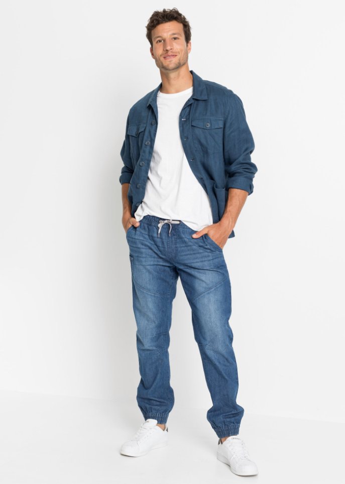 Regular Fit Schlupfjeans, Straight (2er Pack)