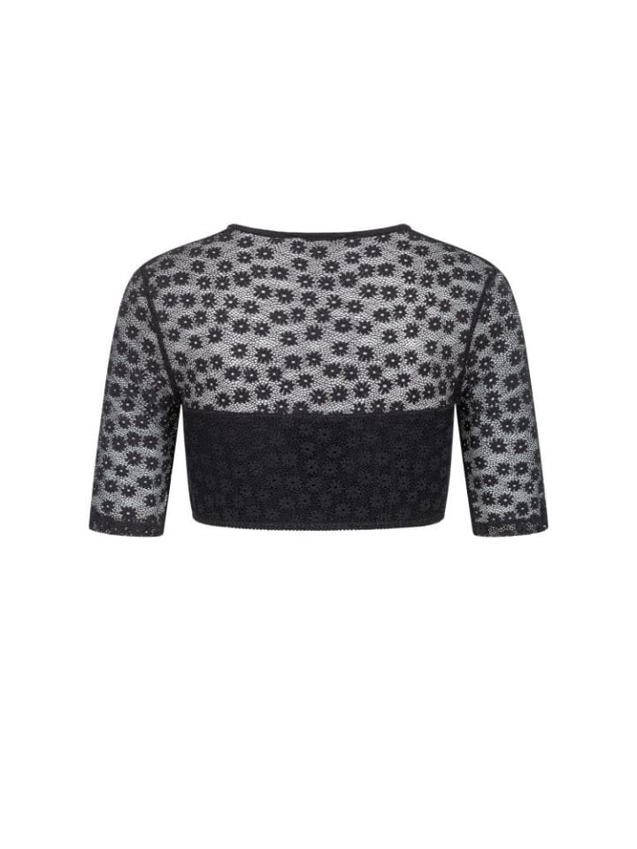 Nübler Dirndlbluse kurzarm Moni in Schwarz günstig kaufen