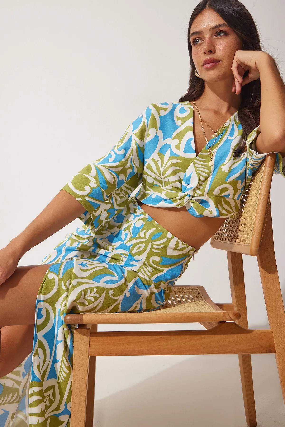 Happiness İstanbul  Zweiteiler - Blau - Regular Fit