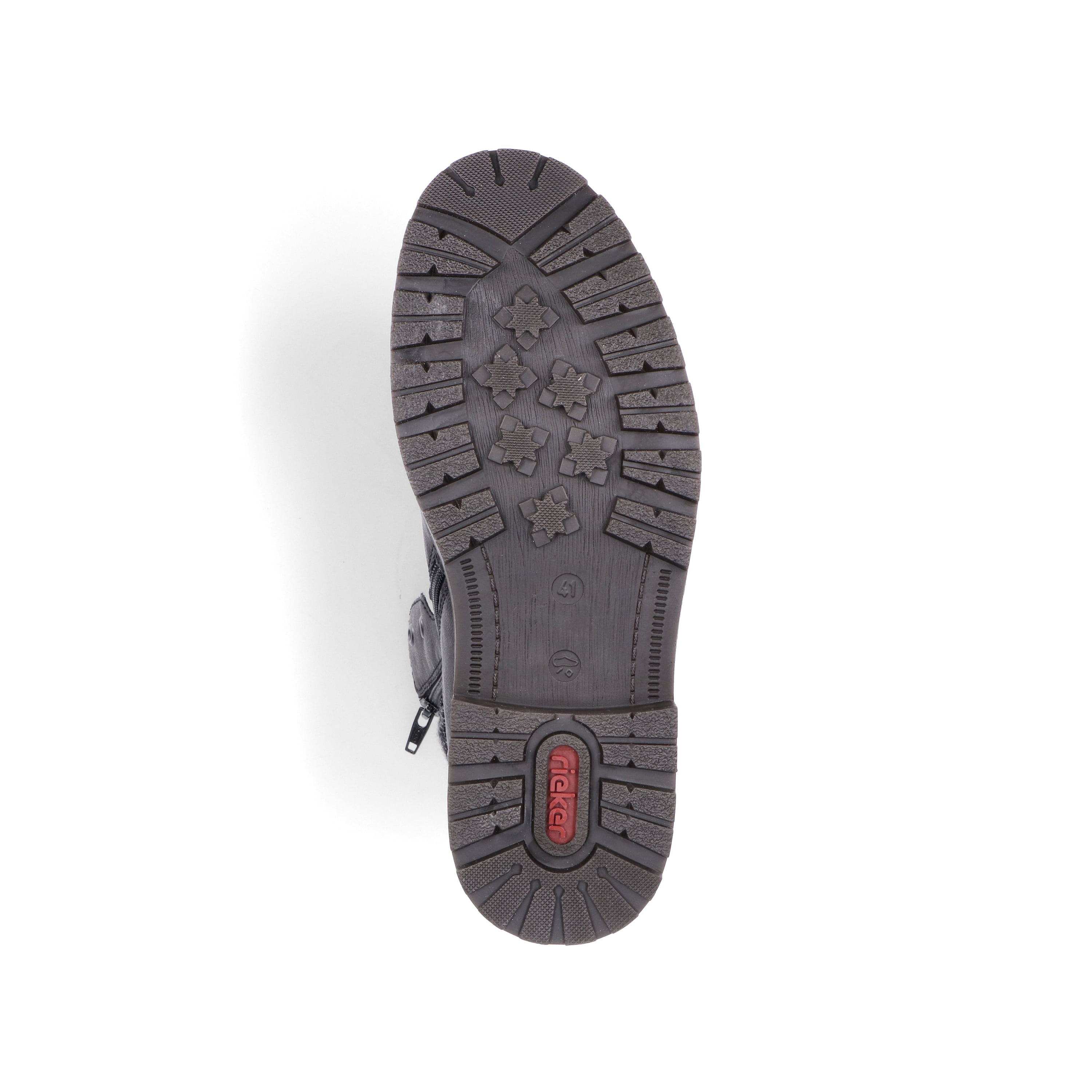 Rieker Herren Schnürstiefel tiefschwarz