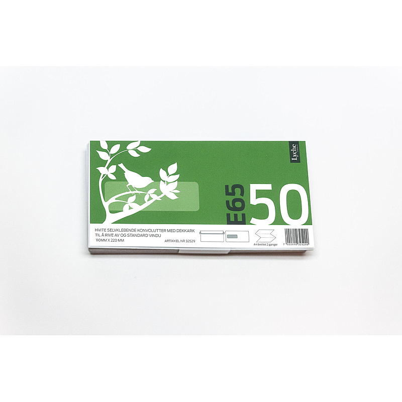Bong Konvolutter E65 50-pk m/vindu