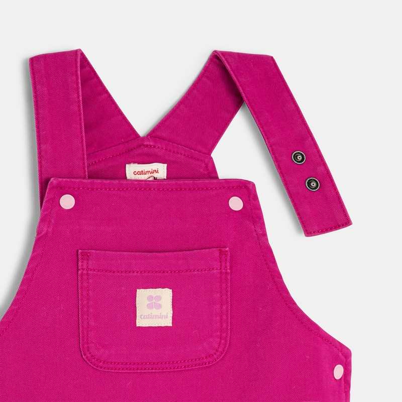 Salopette bébé fille twill violette orchidée Catimini