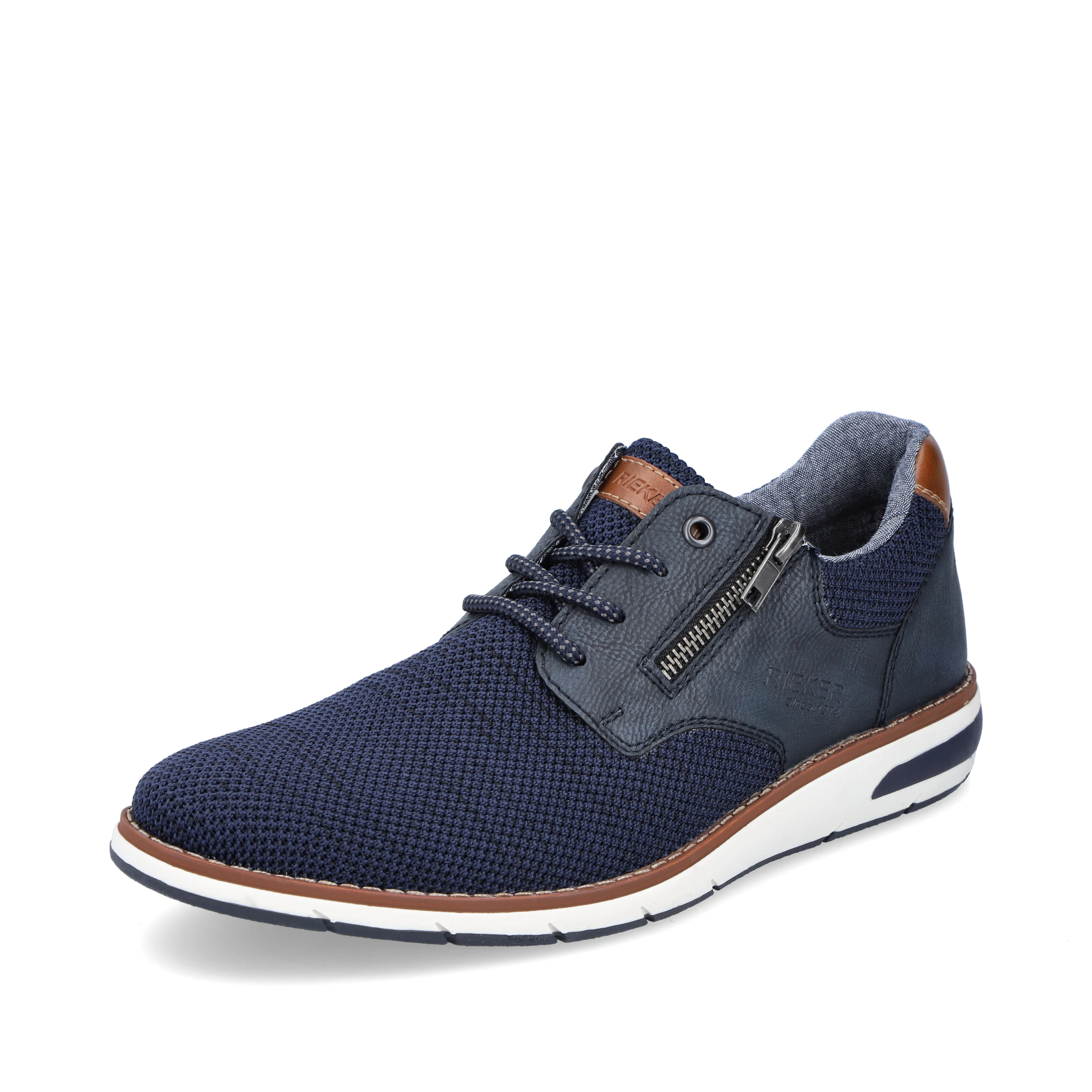 Rieker Herren Schnürschuhe azurblau