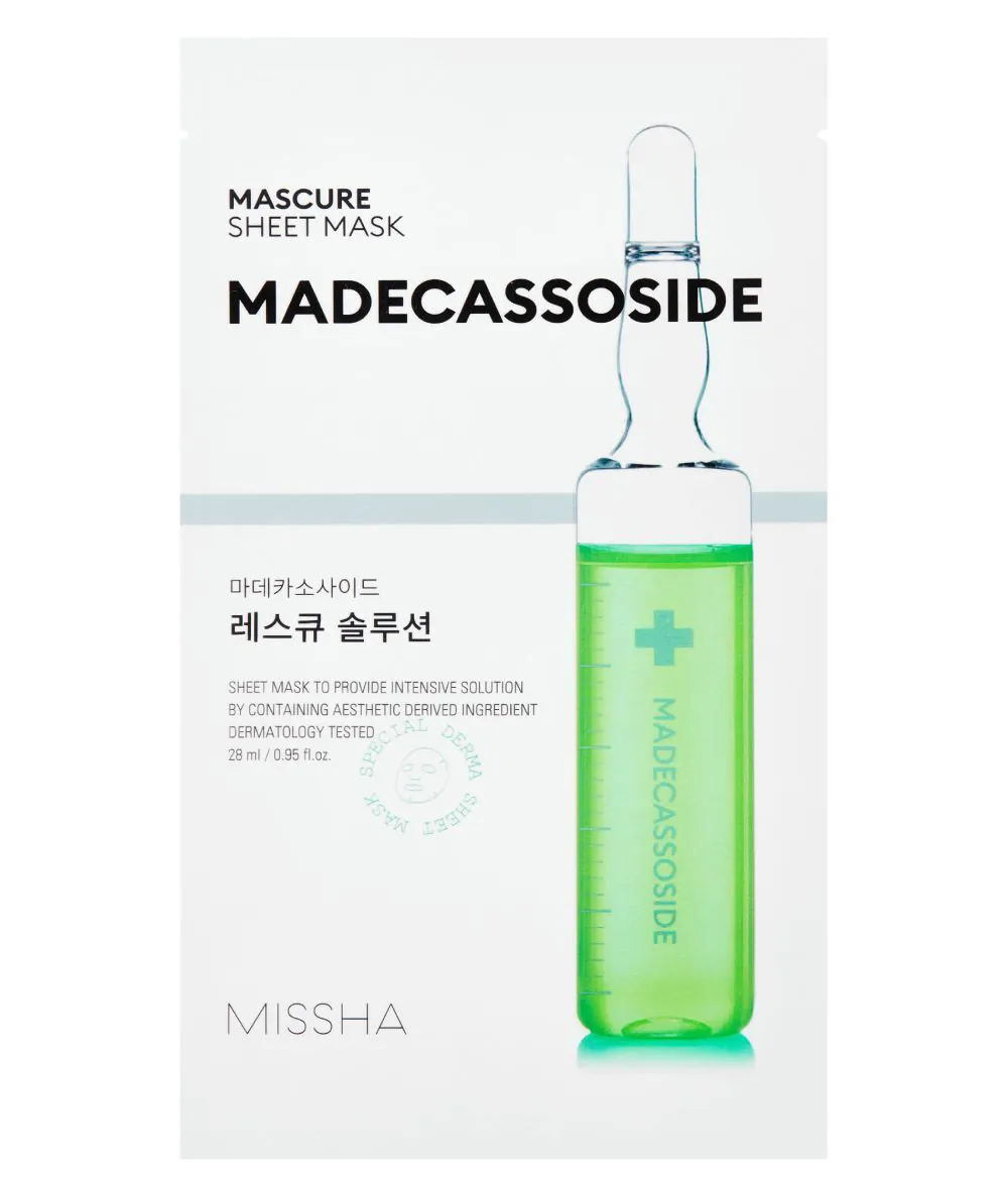 Missha Mascure Rescue Solution platnena maska od Madecasosidea