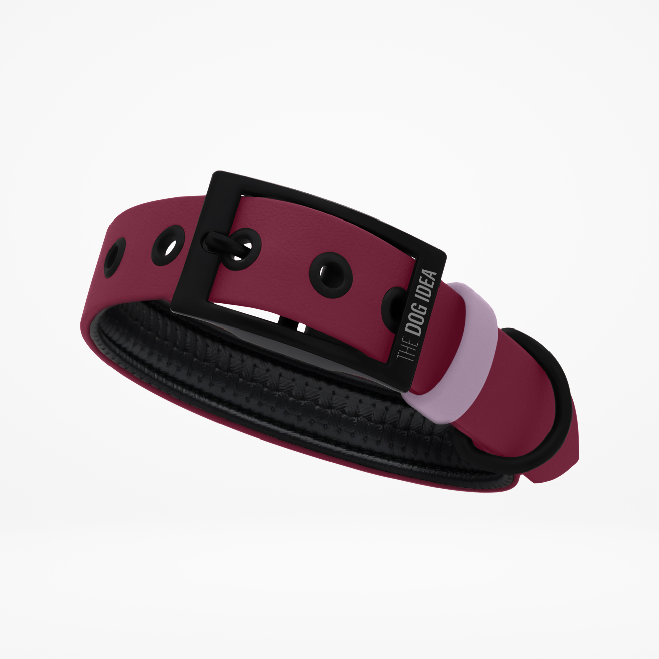 THE DOG IDEA Hundehalsbänder THE DOG IDEA Biothane Halsband Bordeaux pfirsich L