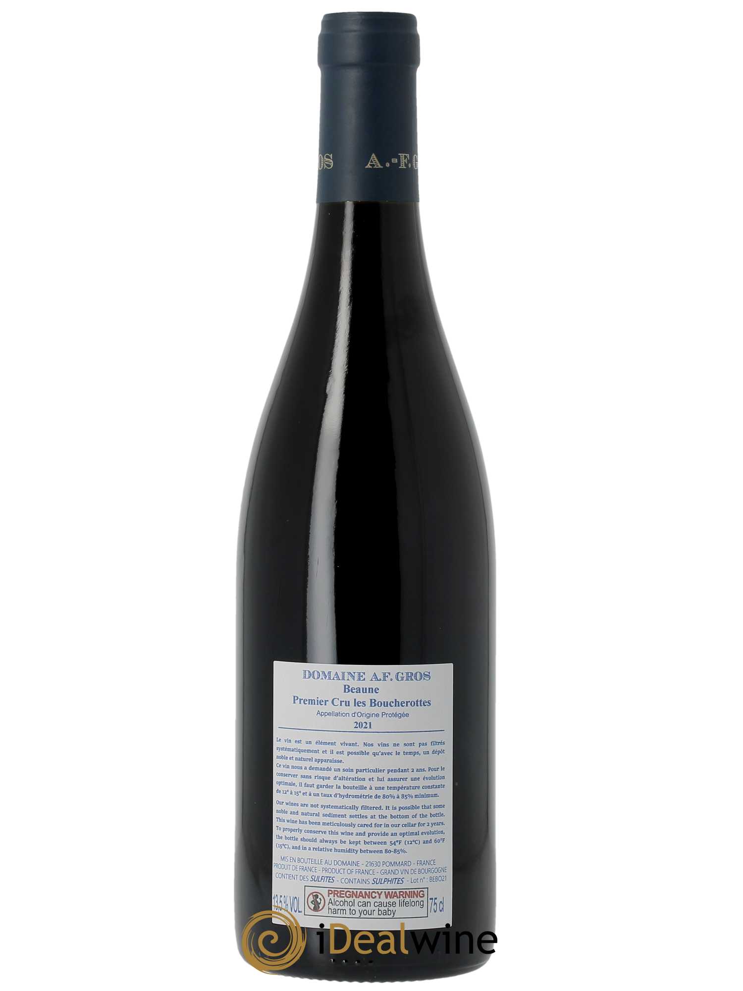Beaune 1er Cru Les Boucherottes A.-F. Gros  2021 - Lot de 1 Bouteille