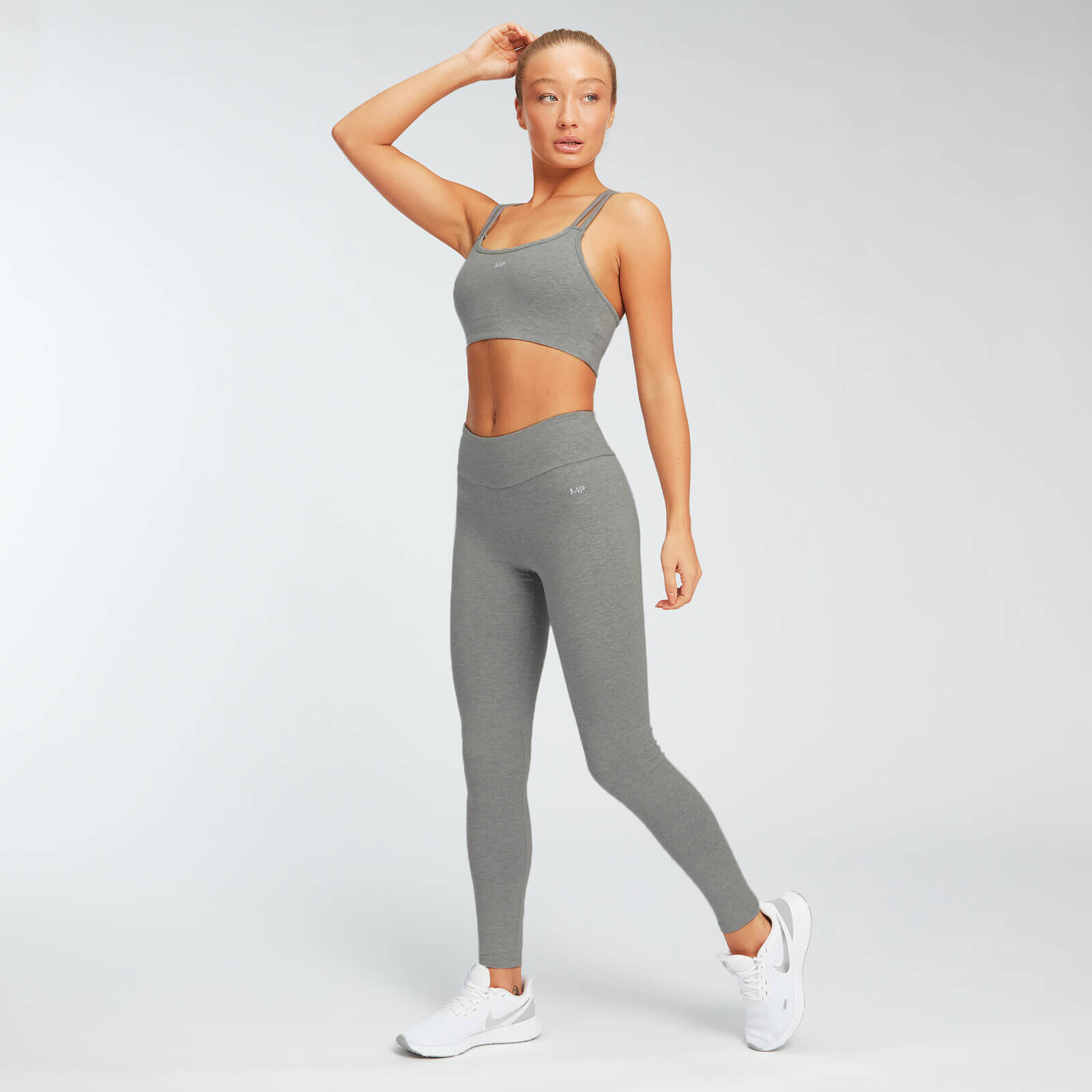 Brassière en jersey MP Essentials - Gris chiné