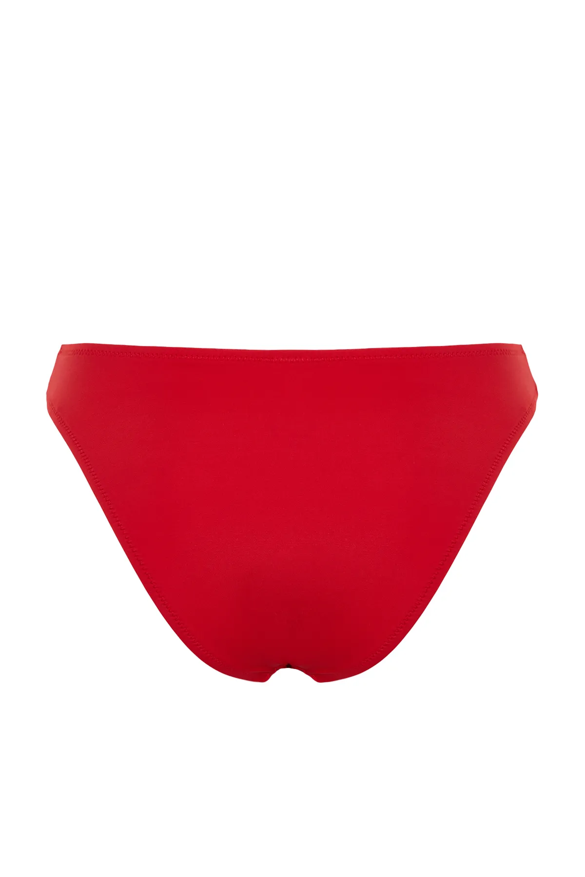 Trendyol Collection  Rote reguläre Bikinihose mit V-Ausschnitt TBESS22BA0024