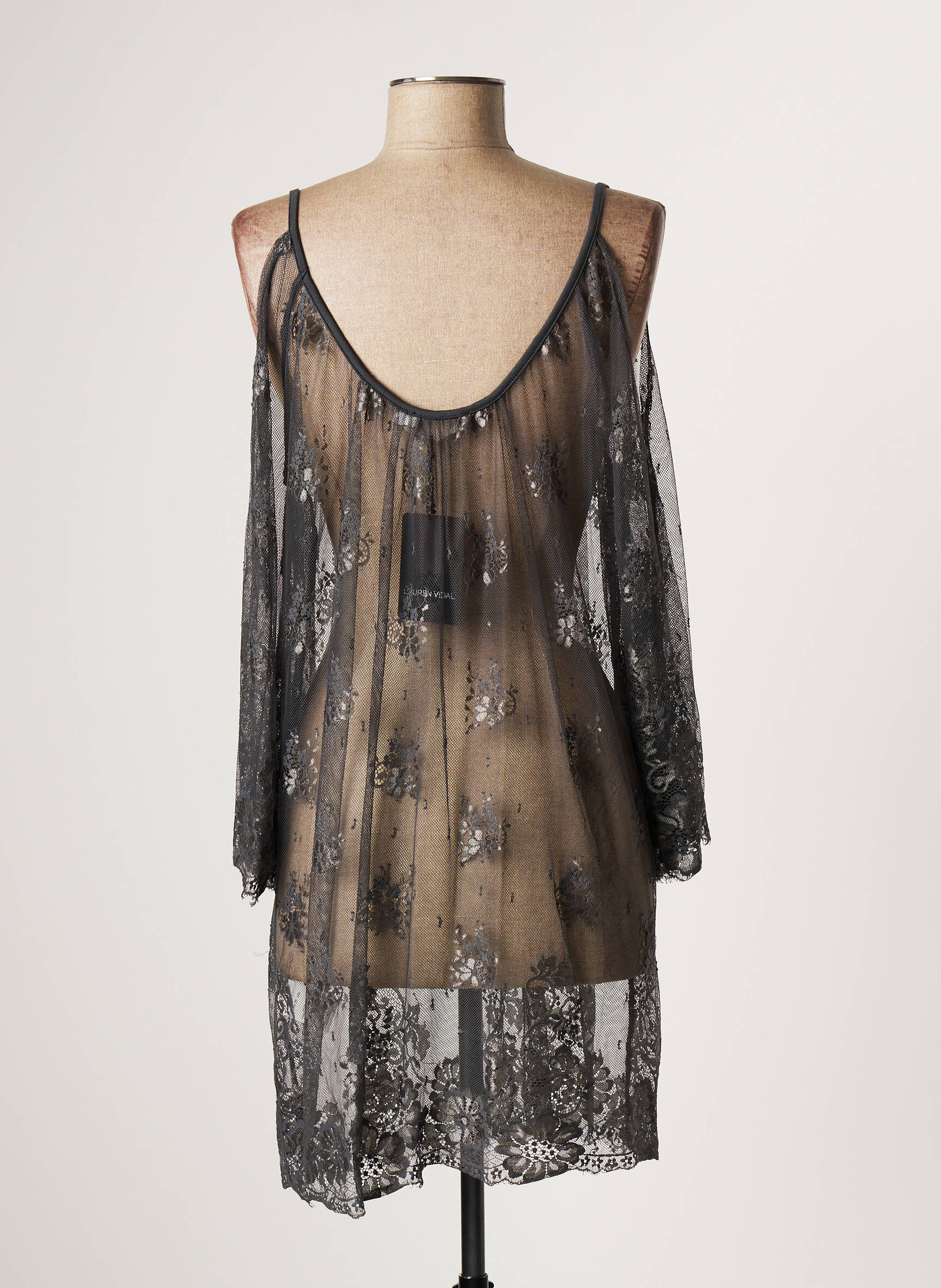 Lauren Vidal Tuniquemanchelongue Femme couleur gris