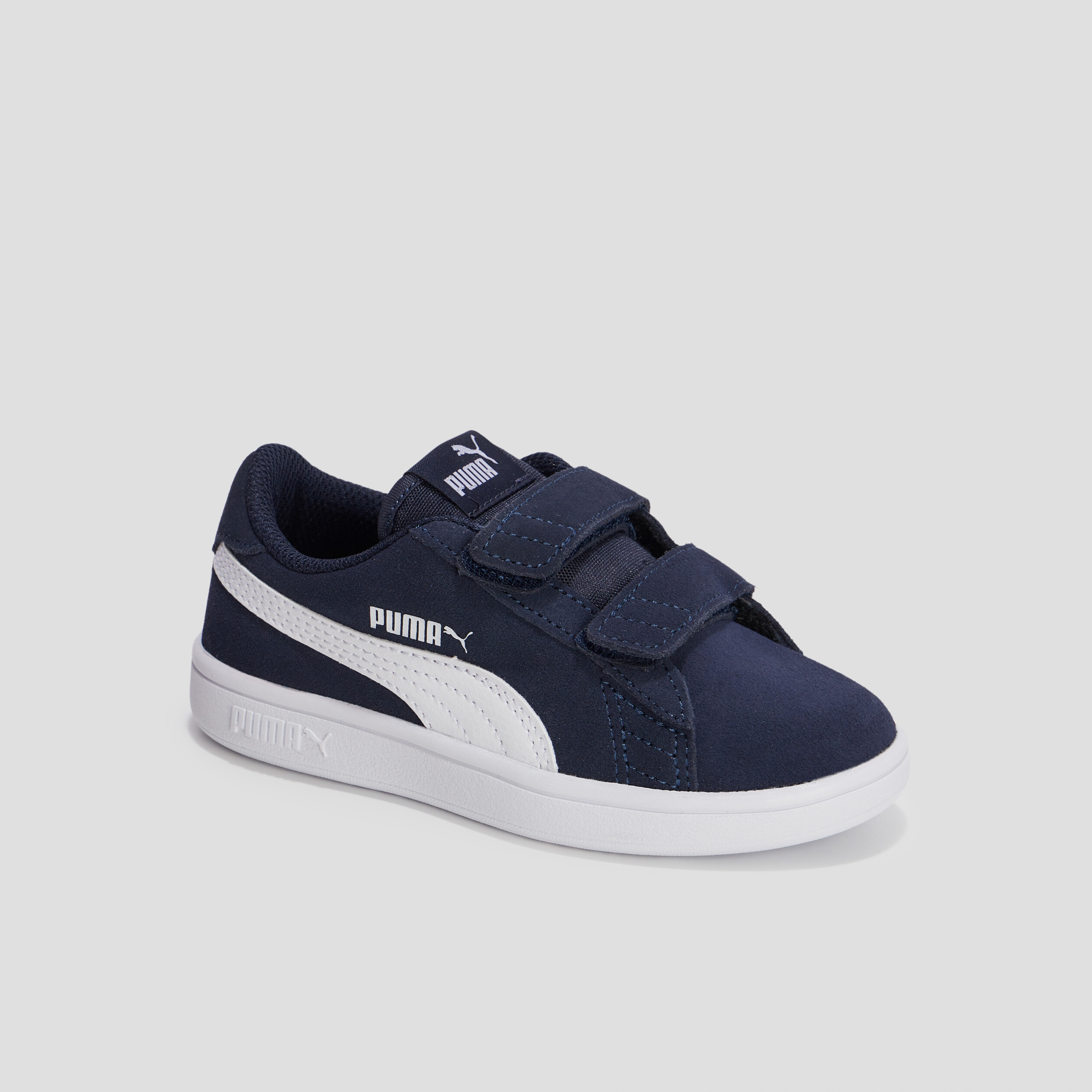 Tennis à scratchs Smash V2 SD Puma bleu marine garçon | La Halle