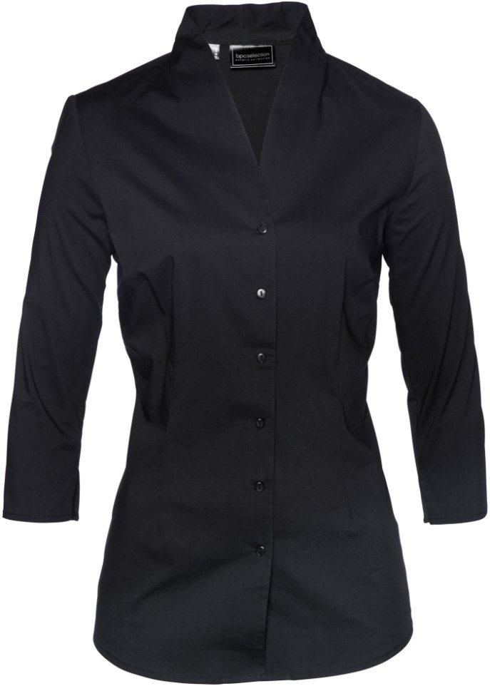 Bluse mit Stehkragen