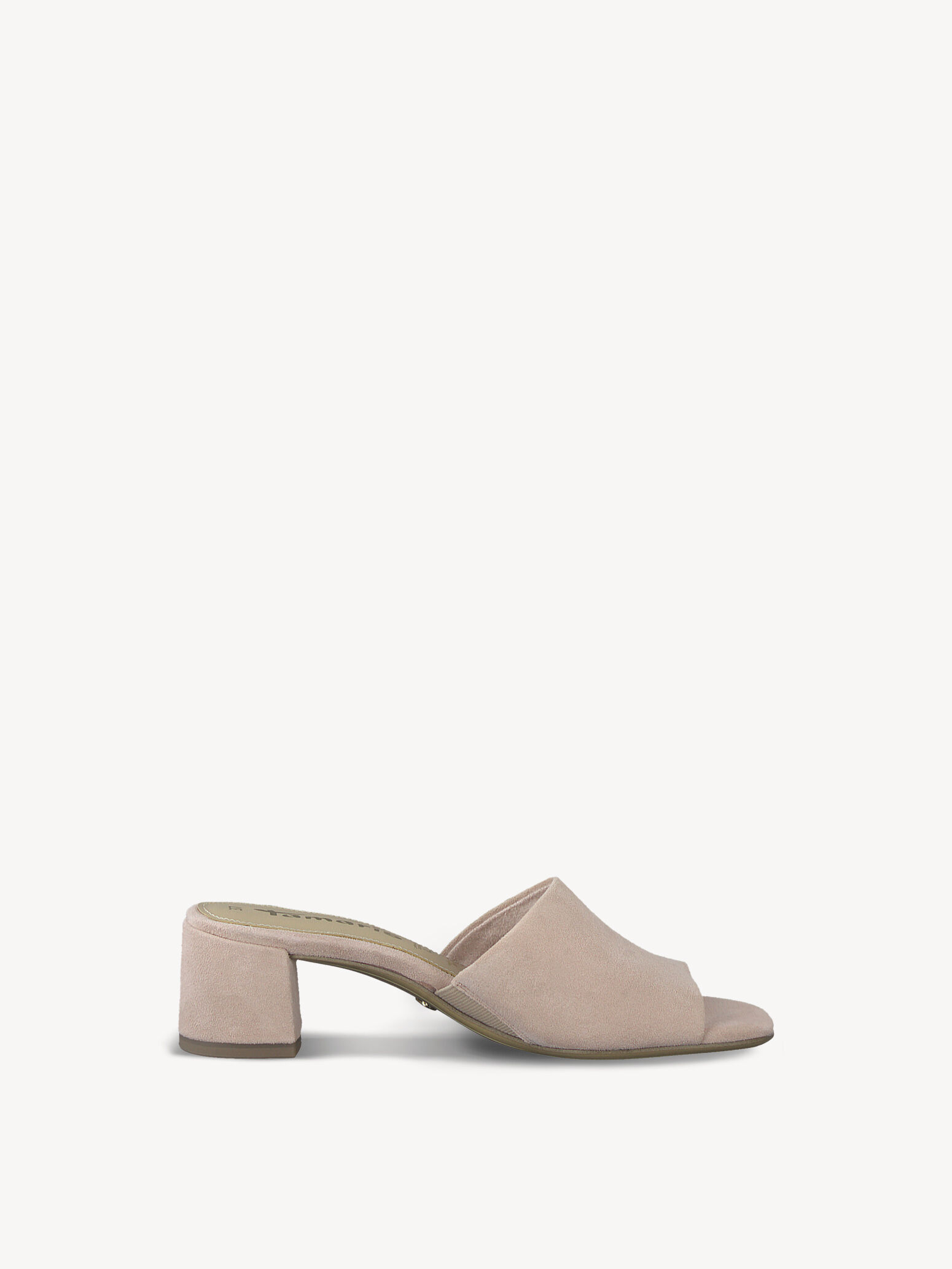 Mule en cuir - rose