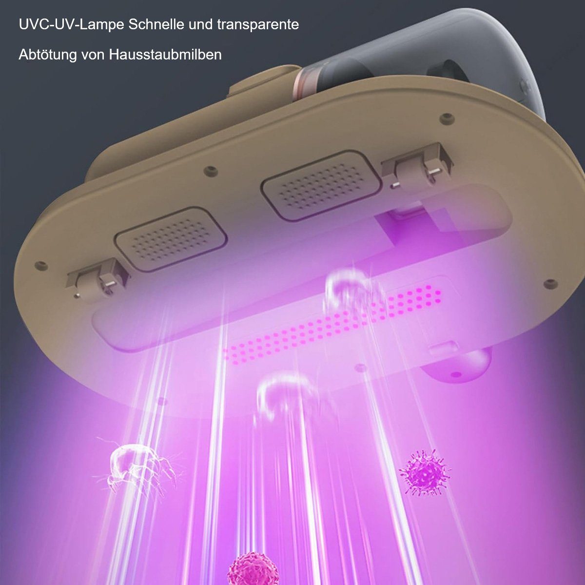 Matratzenschoner UV-Desinfektion & 12kpa Saugleistung – Matratzenstaubsauger Yoyaxi, Nennspannung: ≤36V Saugbreite: 15-20 cm Produktmaterial: ABS
