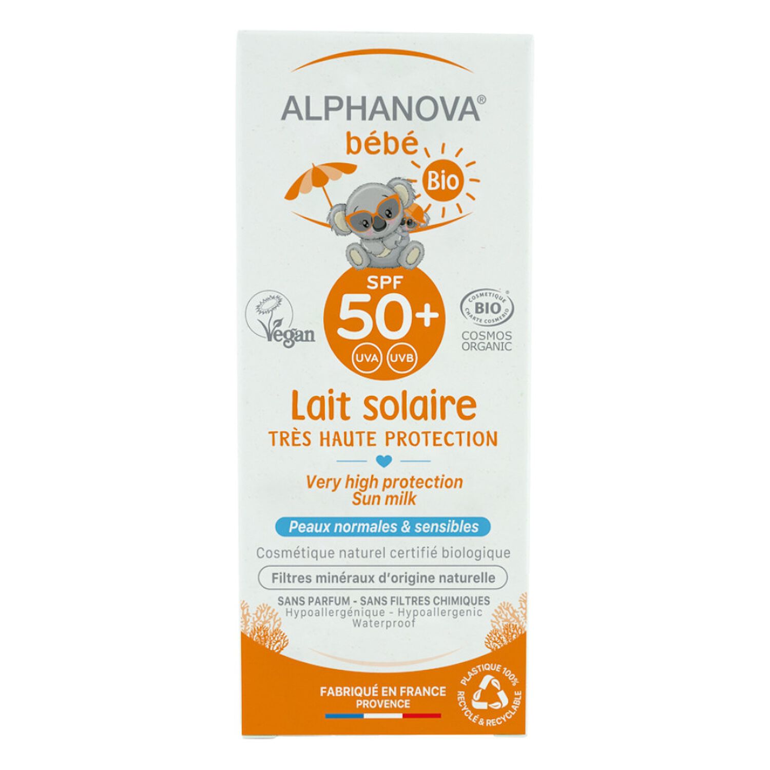 Alphanova Bébé Sun SPF50+ Lait Solaire Bio 50 ml