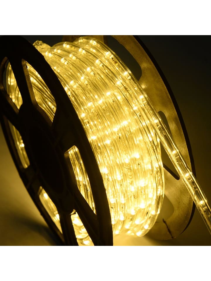 COSTWAY 10m LED Lichterschlauch Warmweiß in Weiß günstig kaufen onesize