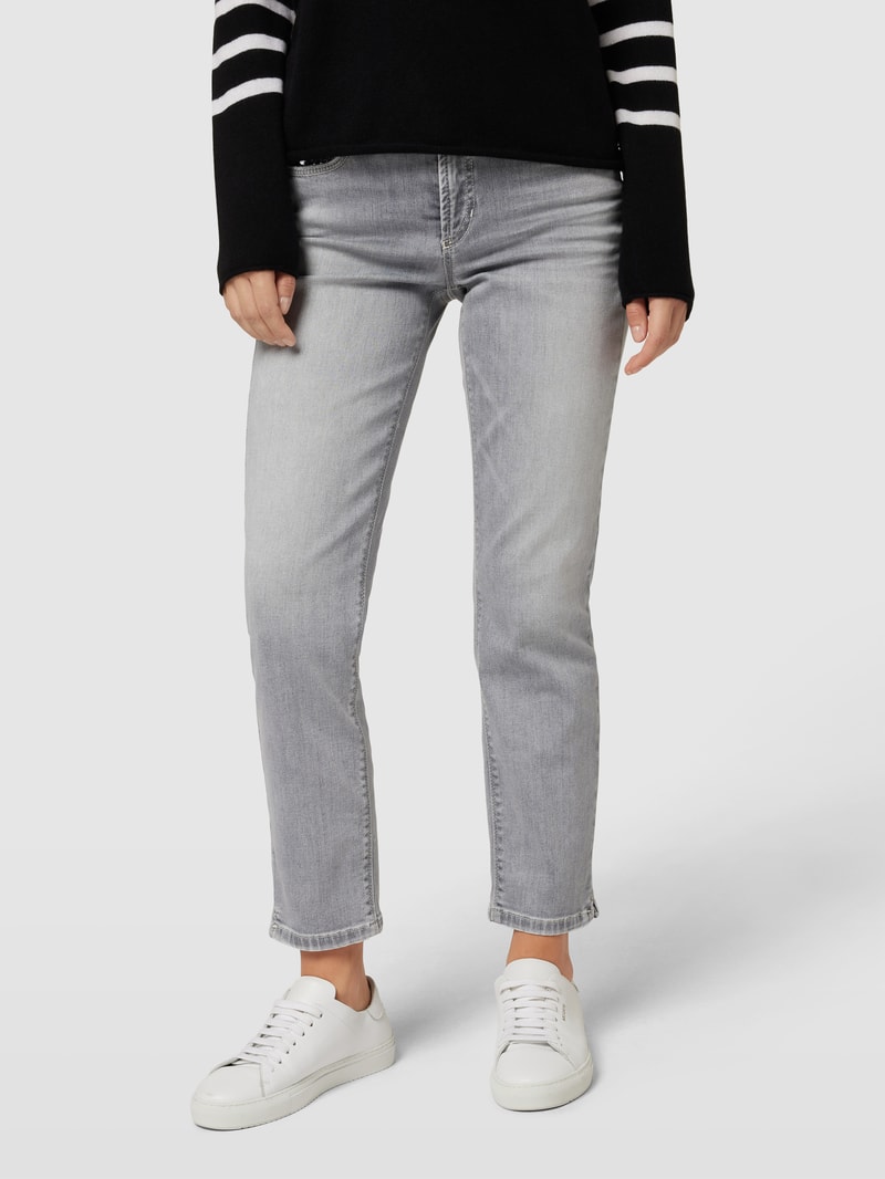 Jeans im 5-Pocket-Design Modell 'PIPER' in hellgrau