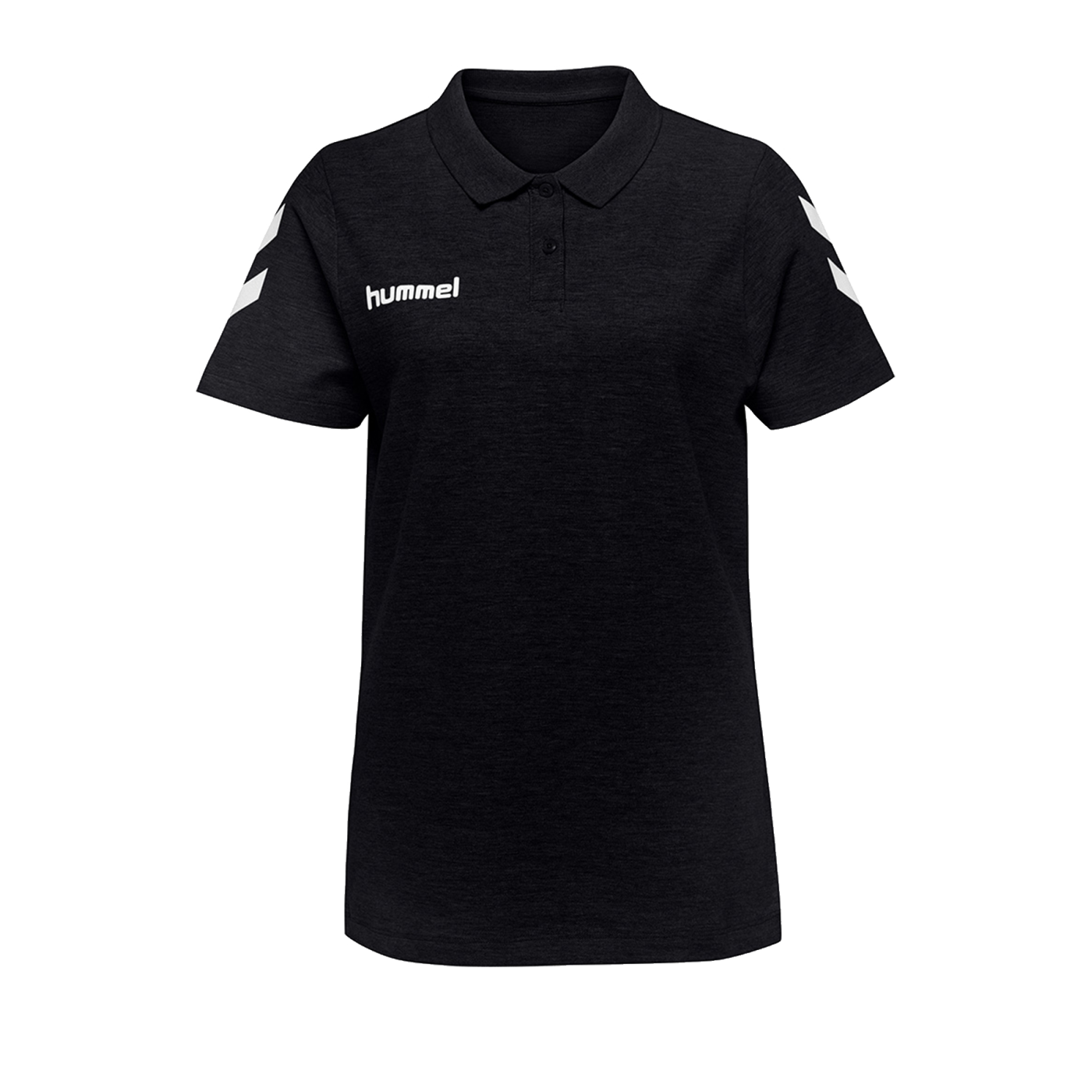 Hummel Cotton Poloshirt Damen Schwarz F2001