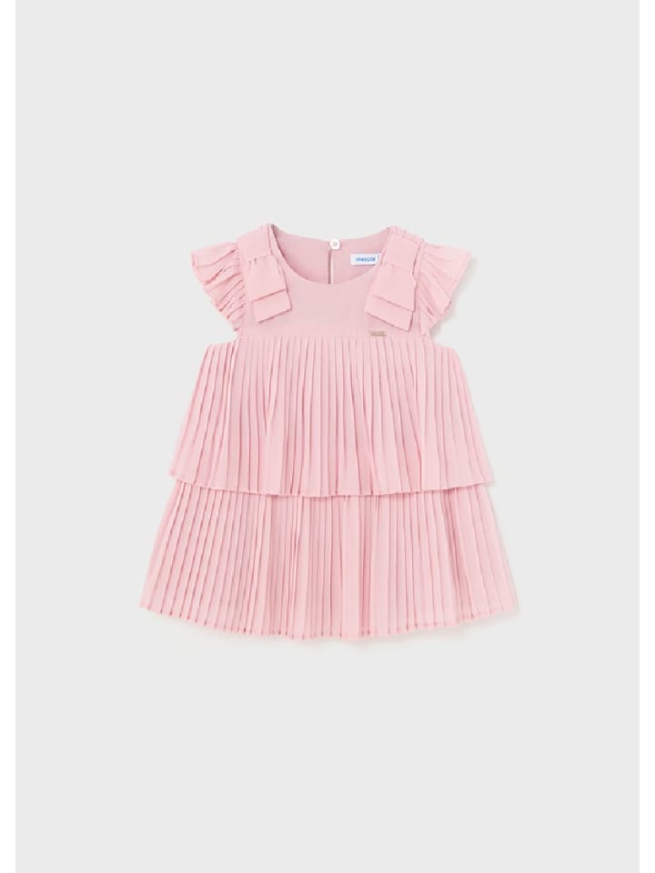 Mayoral Sommer Plisseekleid festlich in dahlie günstig kaufen