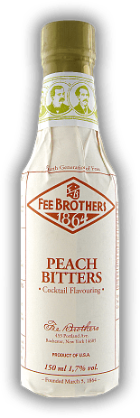 Fee Brothers Peach Bitters 0,15 Liter Fee Brothers Peach Bitters 0,15 Liter  0,15	 Liter - Vol 1,7%