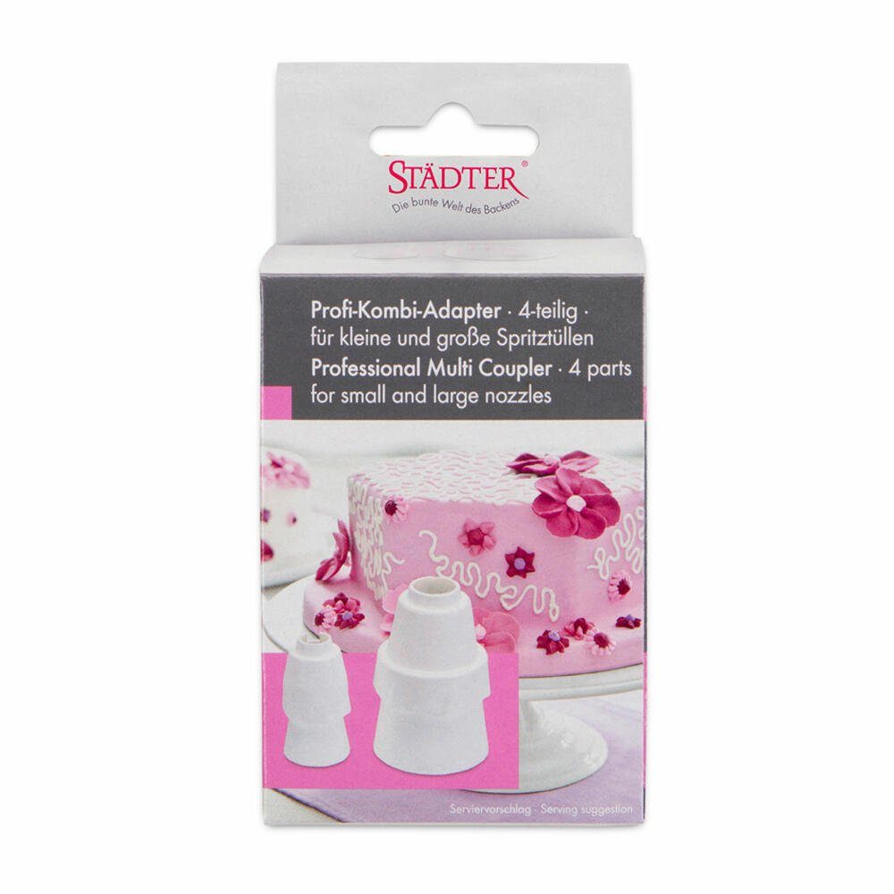 STÄDTER Spritzbeutel Profi-Adapter Kombi 4-tlg.