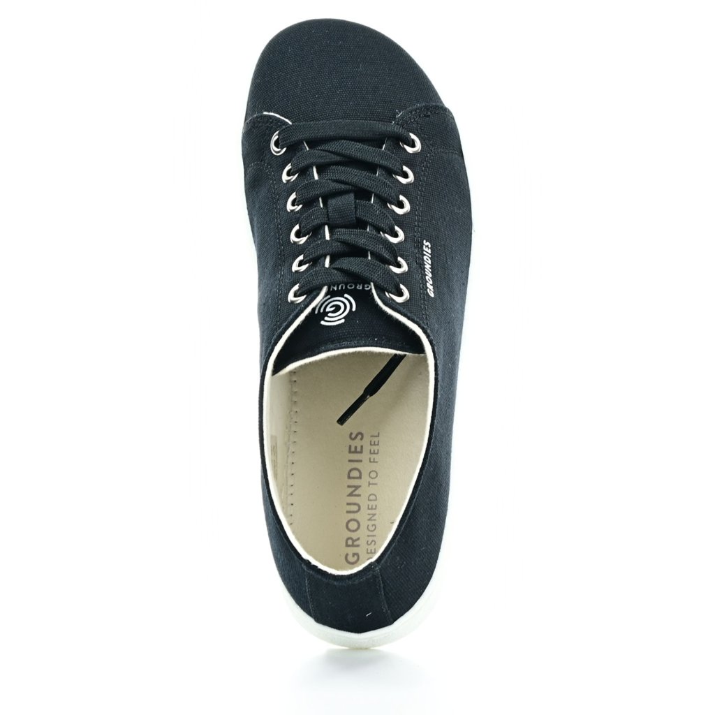 Groundies Lima Black Canvas Barfußschuhe