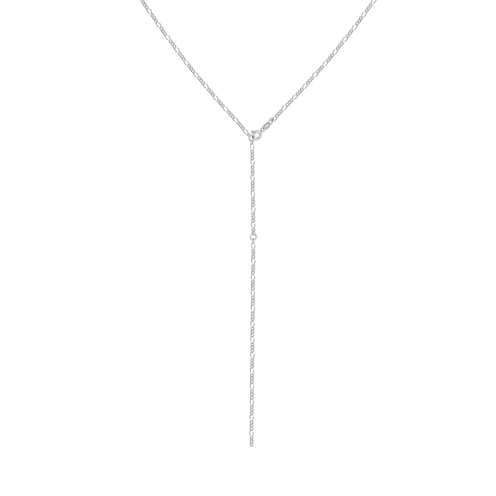 Elli Elli Collier Femmes Figaro Chaîne en Y Tendance Réglable en Argent Sterling 925 collier