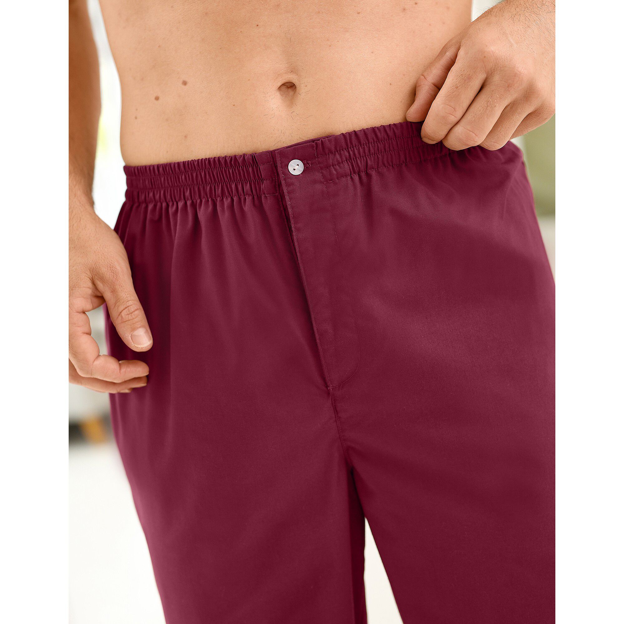 Pyjama uni popeline polyester/coton
