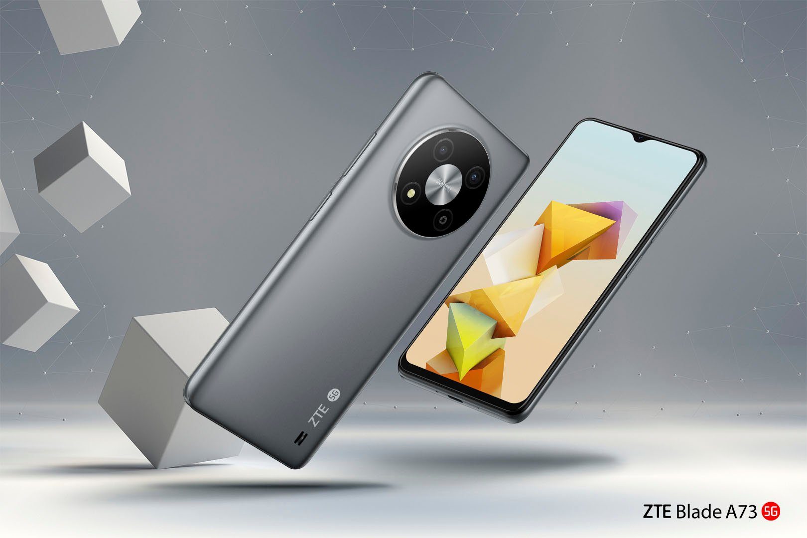 ZTE Blade A73 5G Smartphone (16,56 cm/6,52 Zoll, 128 GB Speicherplatz, 50 MP Kamera)