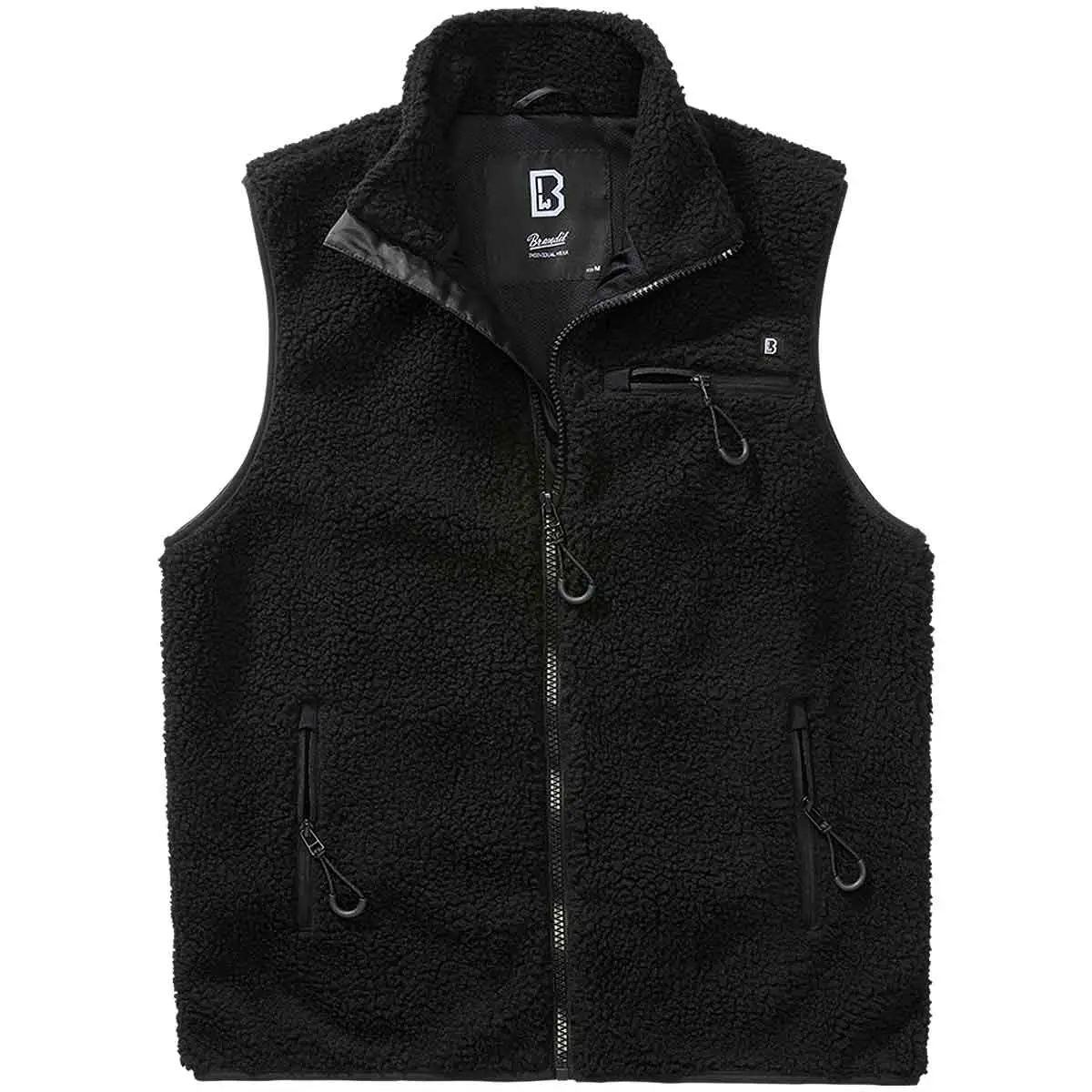 Teddyfleecce Weste schwarz