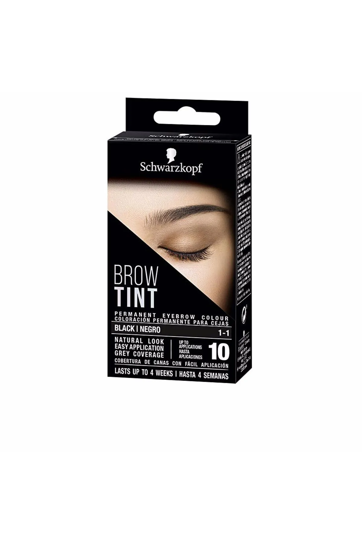 Schwarzkopf  Augenbrauen-Tönung Tinte Cejas #1-1-negro 10 Anwendungen