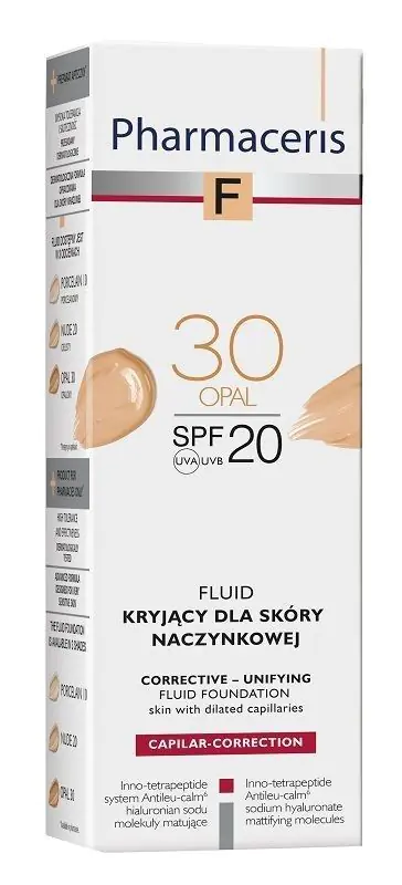 „Pharmaceris F“ kapiliarinės odos dengiamasis skystis, 30 opalų
