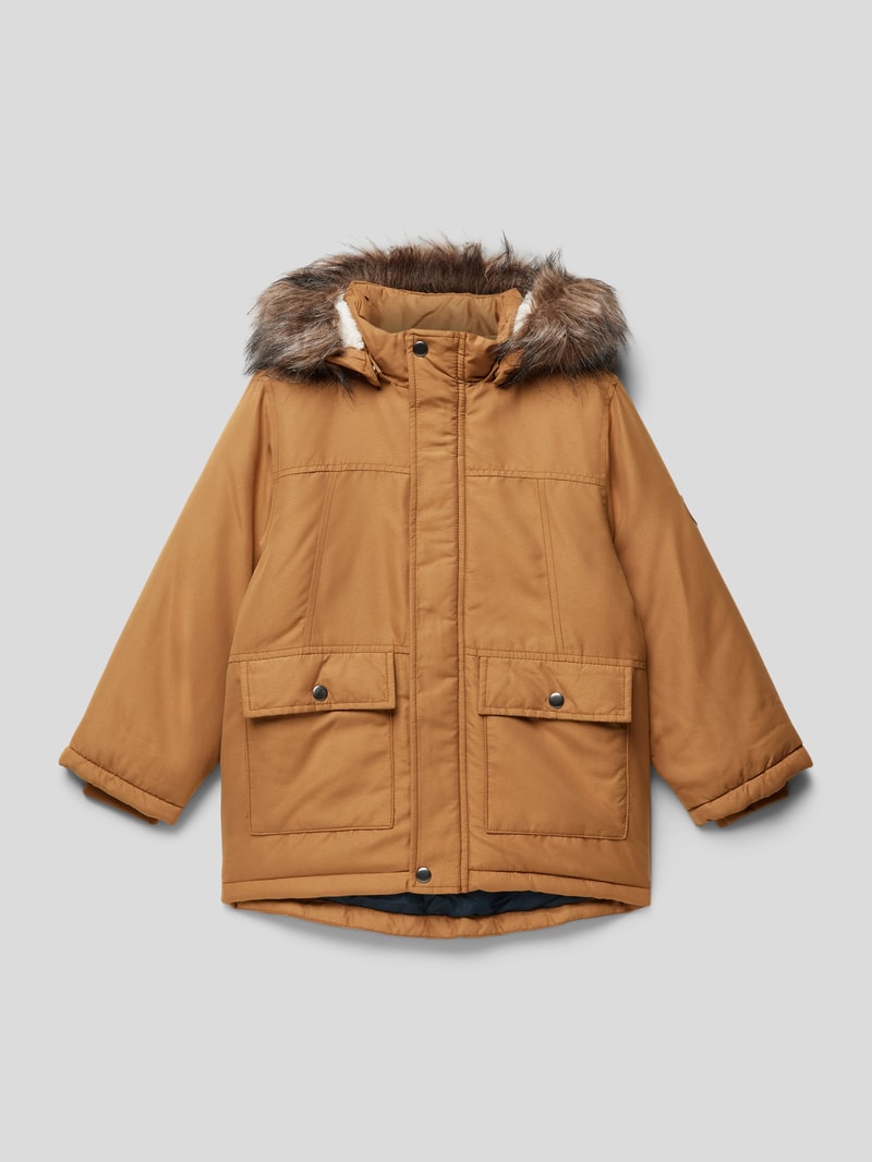 Parka mit abnehmbarer Kapuze Modell 'MARLIN' in rot