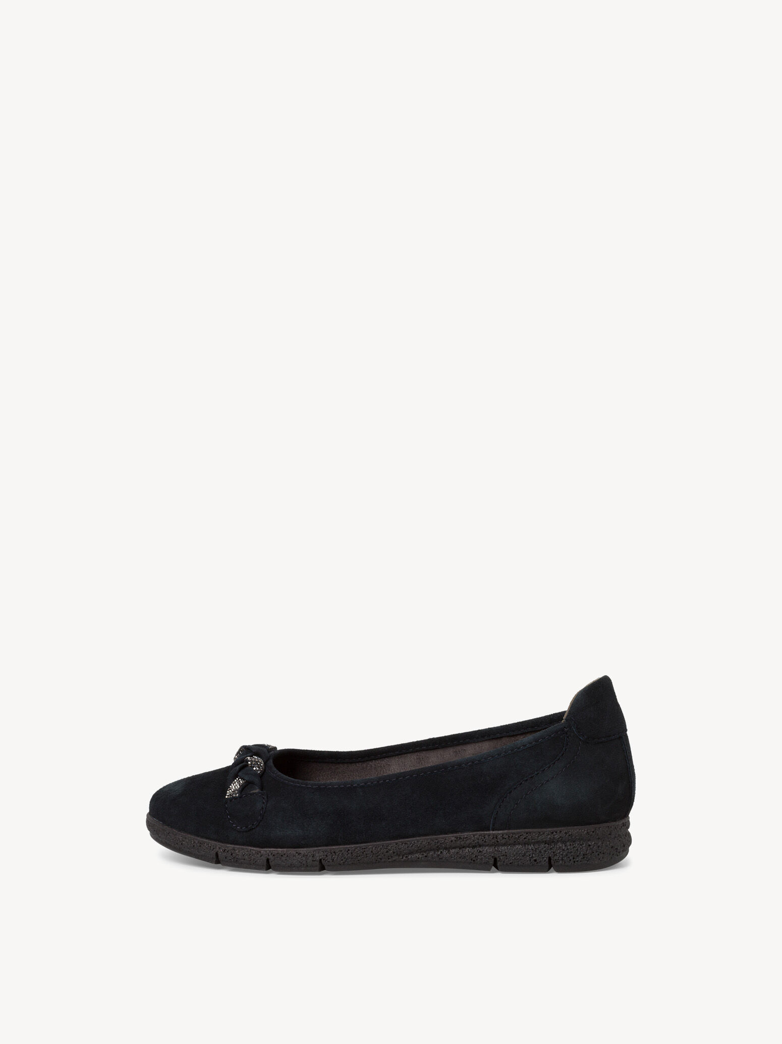 Ballerine en cuir - bleu